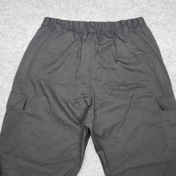 Rue21 Pants Womens Plus 1X Black Cargo High Rise Pockets Elastic Waist New - Picture 3 of 12